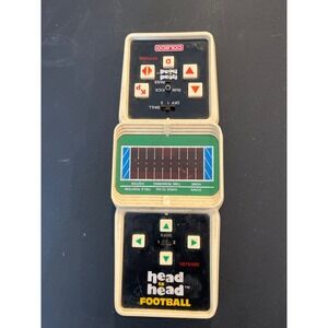 Vintage Coleco Head to Head Football Handheld Electronic Game 1980 Retro Sports
